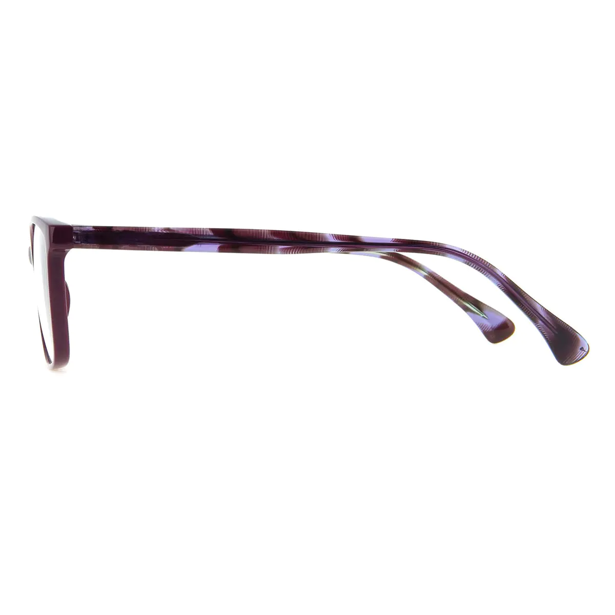Rectangle Purple Eyeglasses