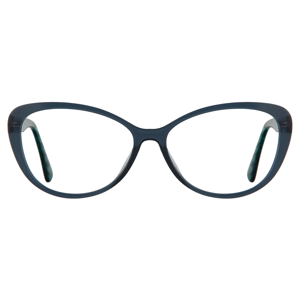 Cat-eye Navy Blue Eyeglasses