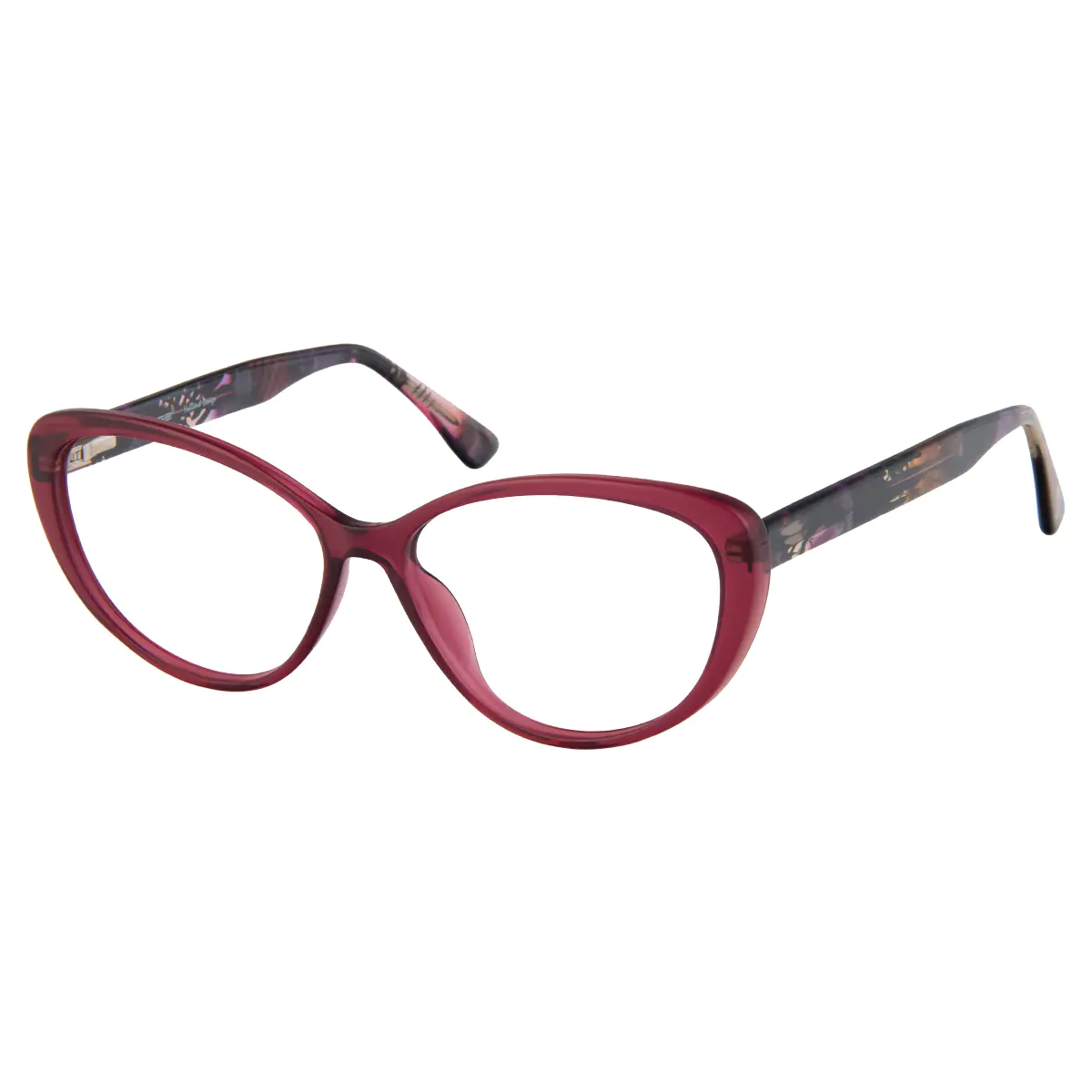 Cat-eye Wine Eyeglasses