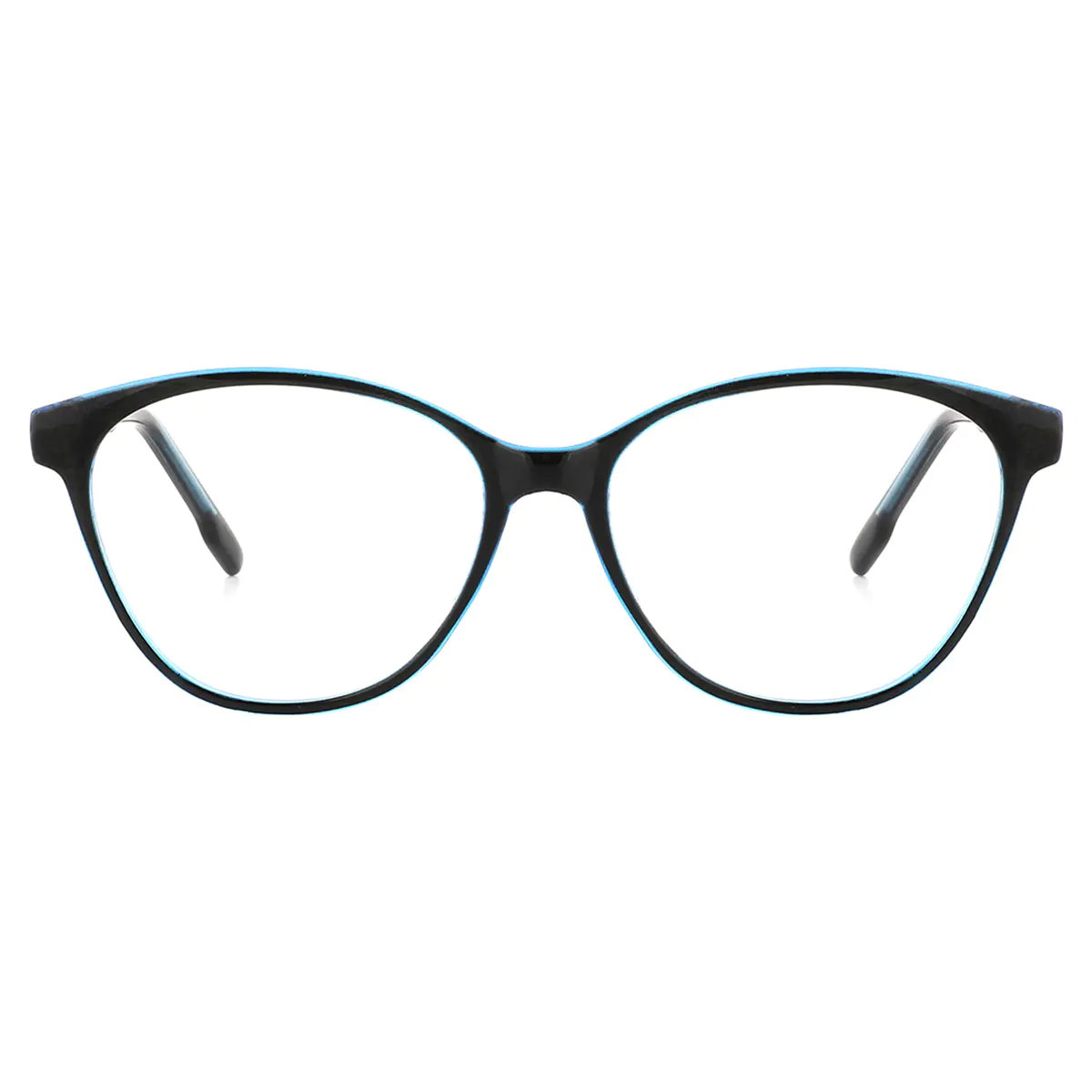 Cat-eye Transparent Blue Eyeglasses