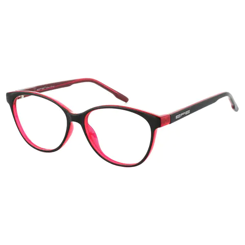 Cat-eye Transparent Red Eyeglasses