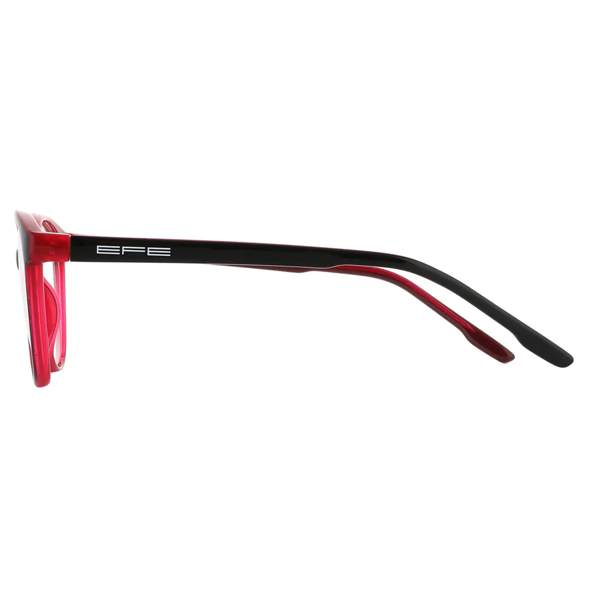 Cat-eye Transparent Red Eyeglasses