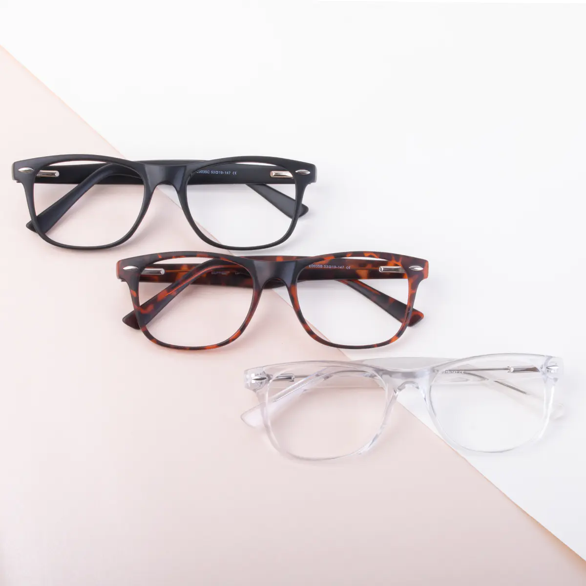 Rectangle Tortoiseshell Eyeglasses
