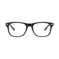 Rectangle Matte Black Eyeglasses