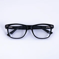 Rectangle Matte Black Eyeglasses
