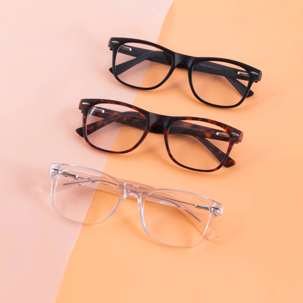 Rectangle Matte Black Eyeglasses