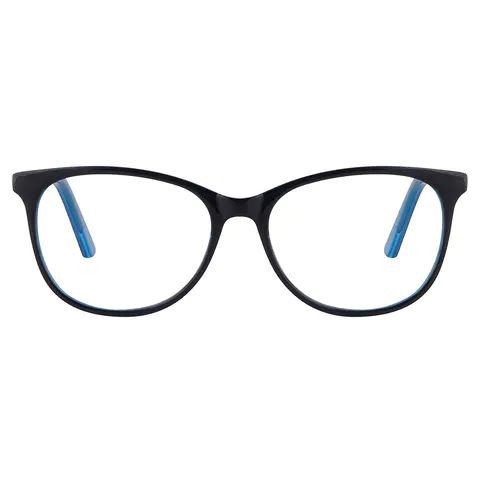 Oval Blue Reading Glasses