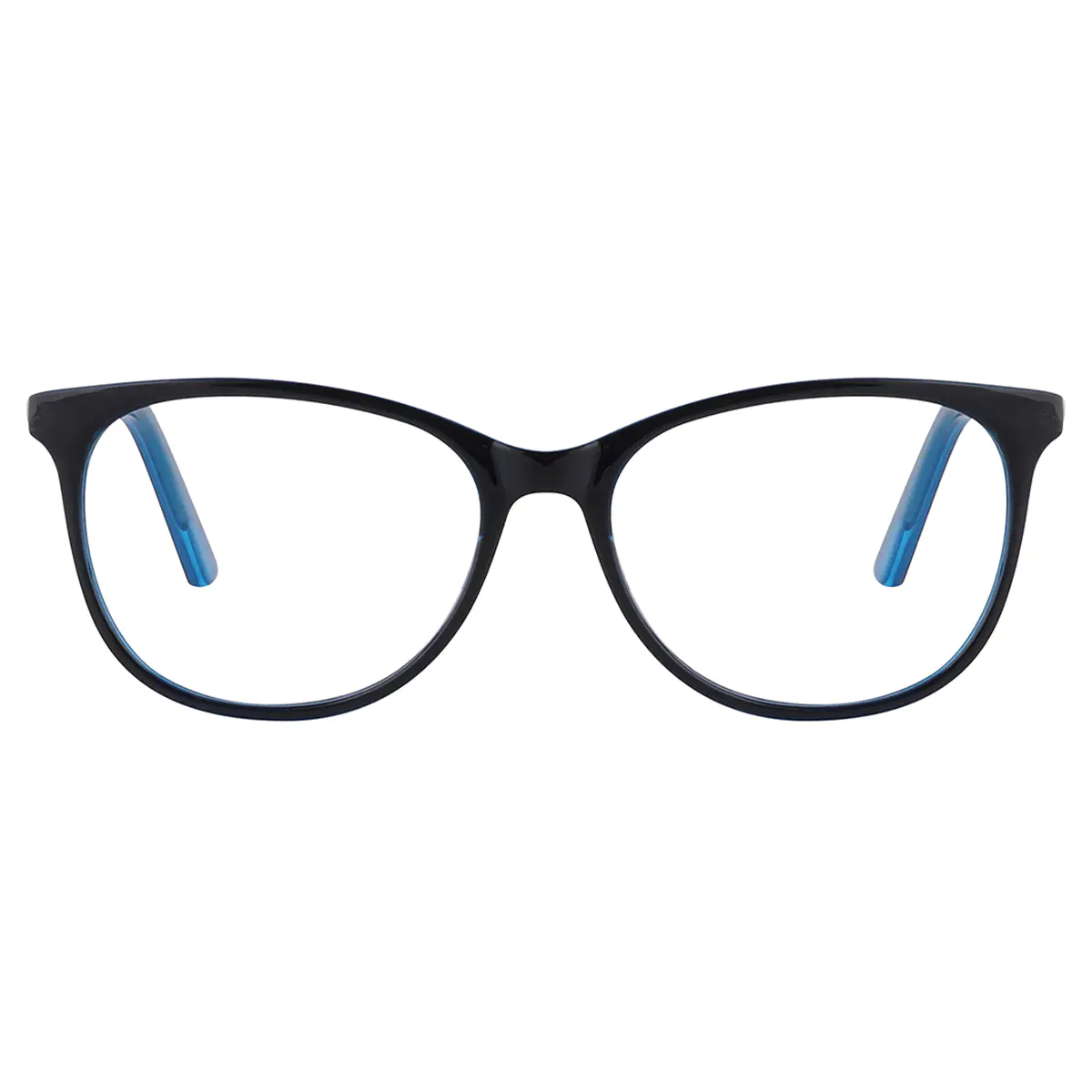 Oval Blue Reading Glasses