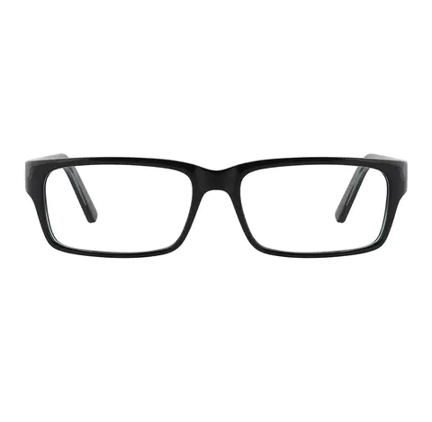 Rectangle Black/Green Eyeglasses