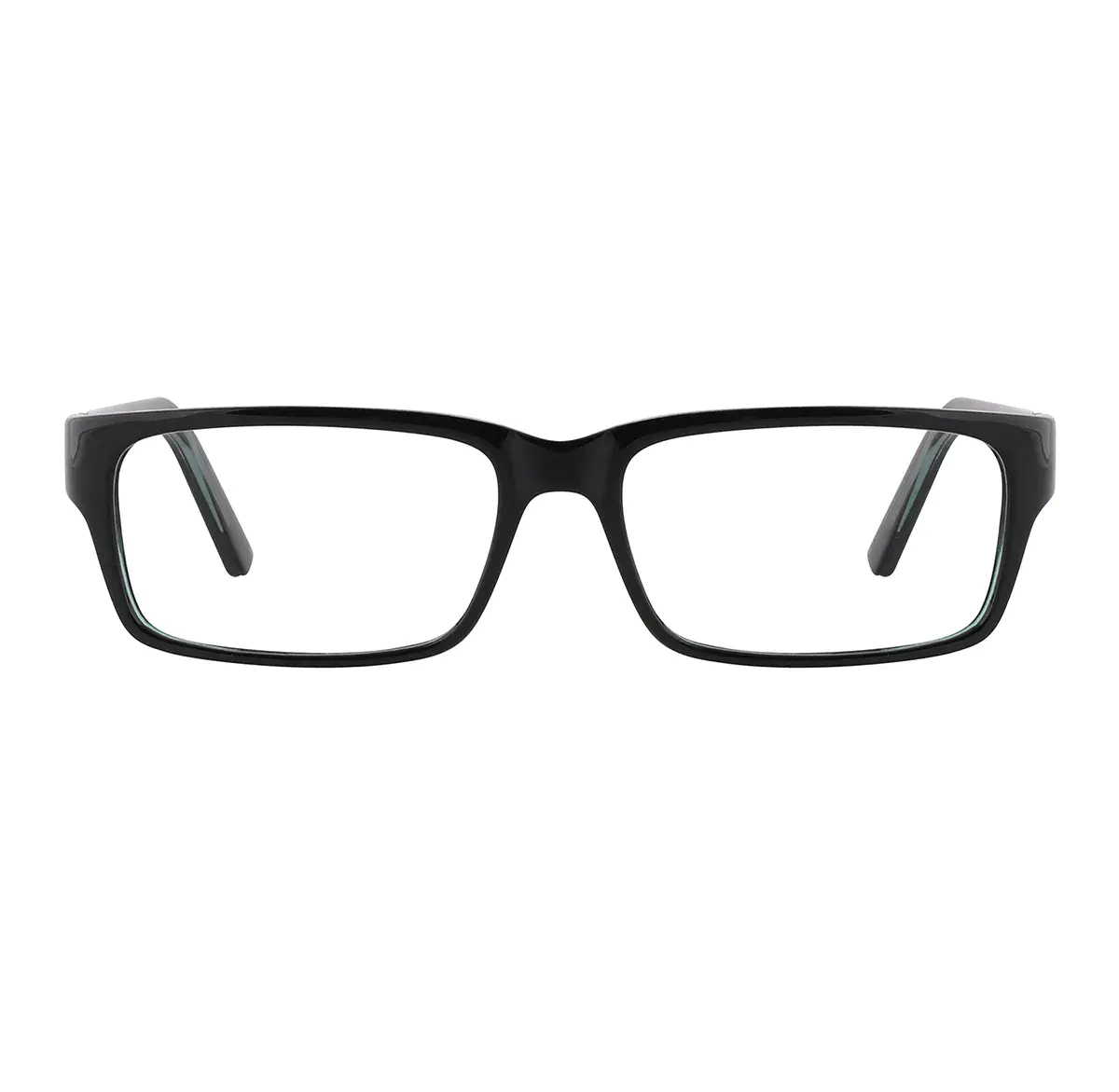Rectangle Black/Green Eyeglasses