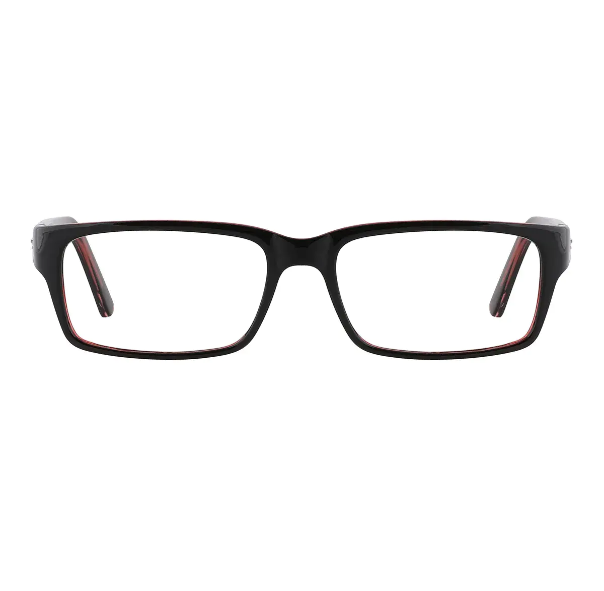 Rectangle Black/Red Eyeglasses