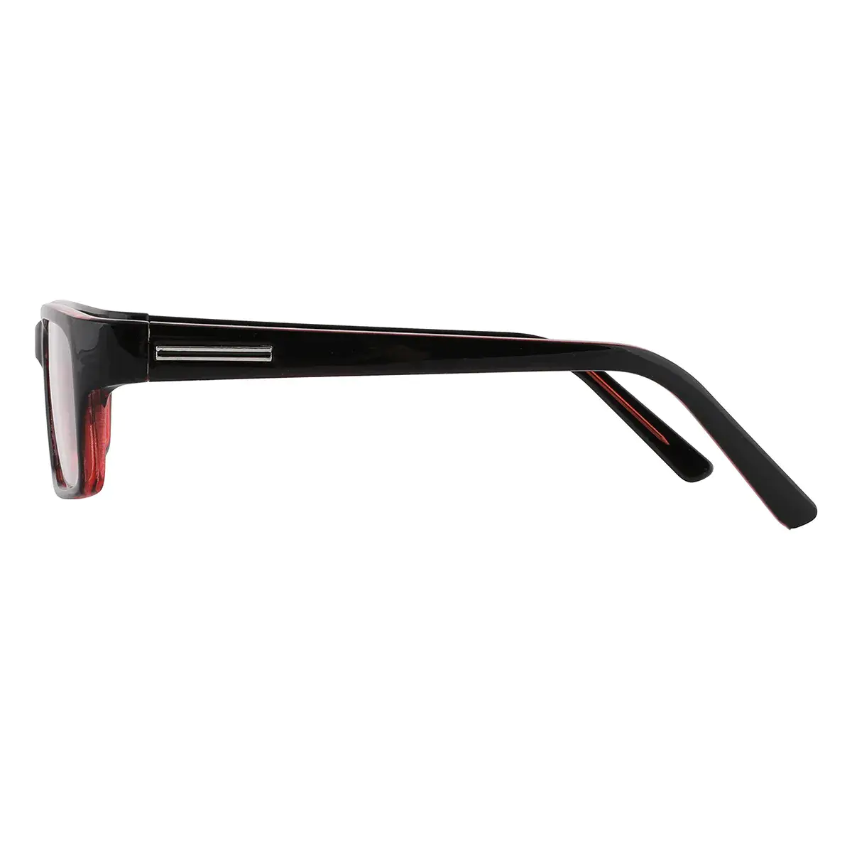 Rectangle Black/Red Eyeglasses