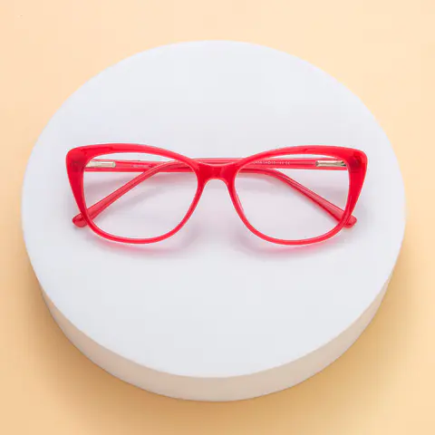 Cat-eye Red Eyeglasses