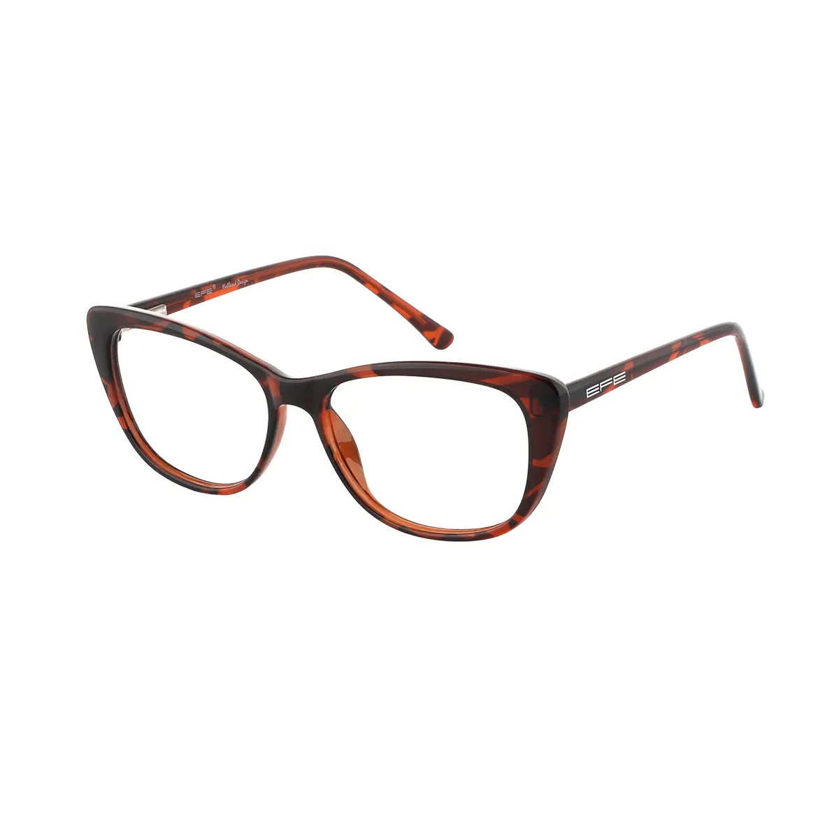Cat-eye Brown Eyeglasses