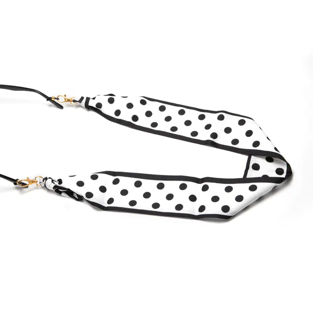 Black/White Eyeglass Strap