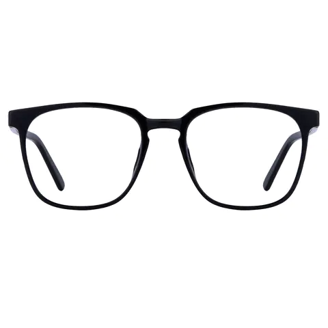 Square Black Eyeglasses
