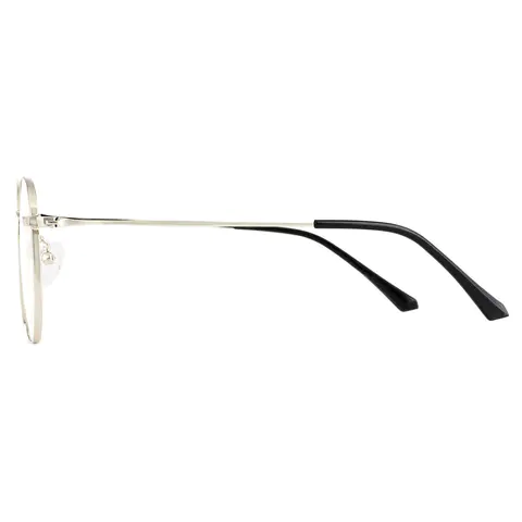Geometric Silver Reading Glasses