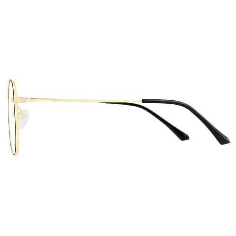 Geometric Gold Eyeglasses