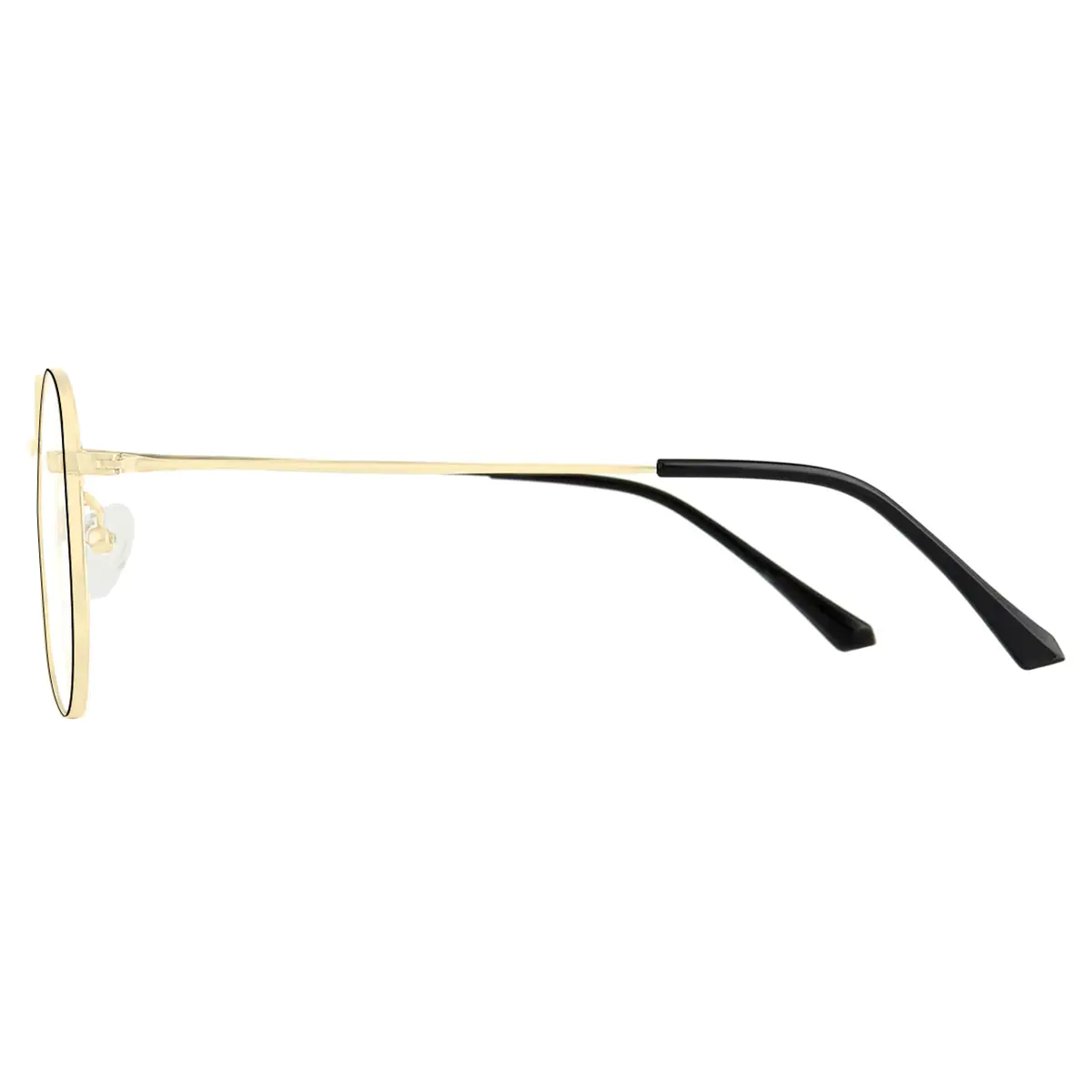 Geometric Gold Eyeglasses