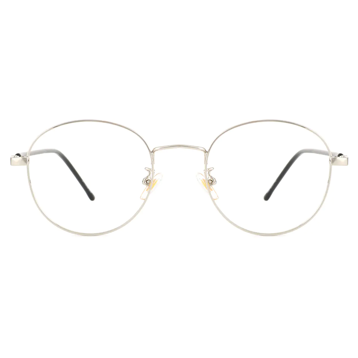 Oval Silver Eyeglasses