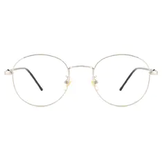 Oval Silver Eyeglasses