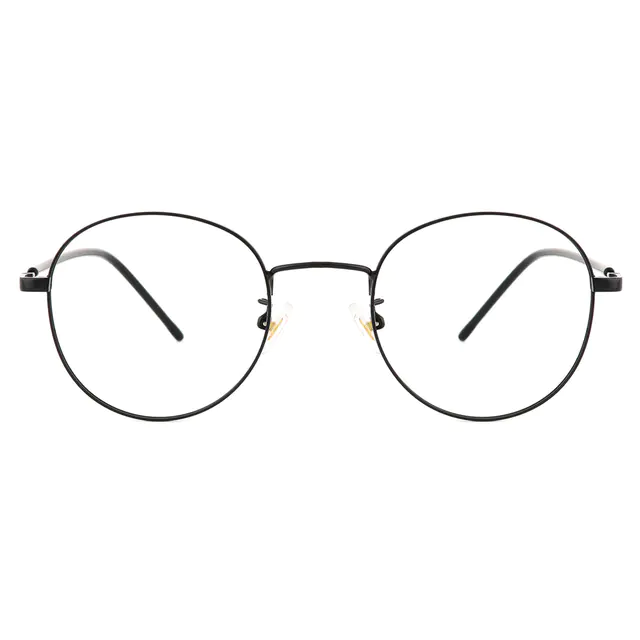 Oval Black Eyeglasses