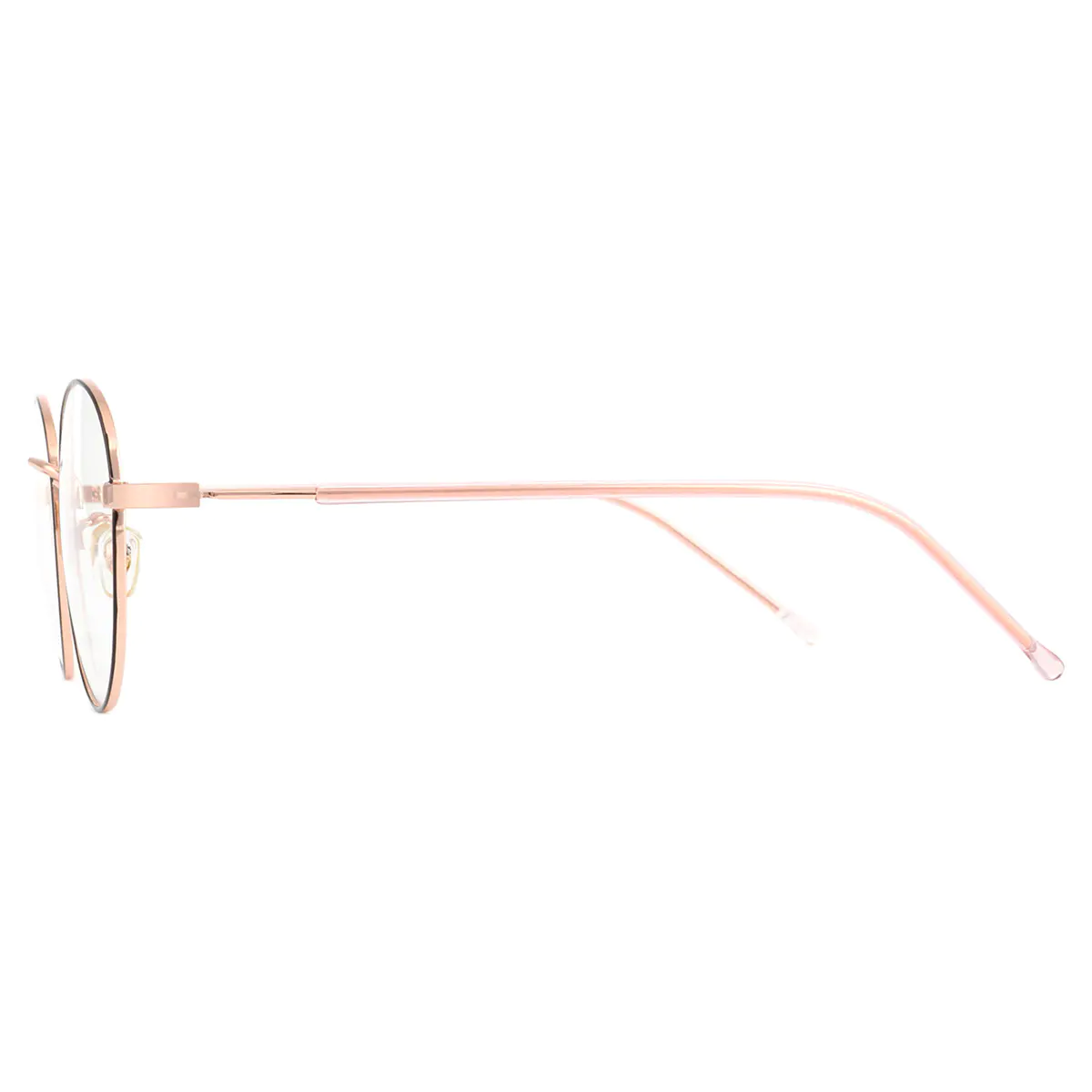 Oval Black Gold Eyeglasses