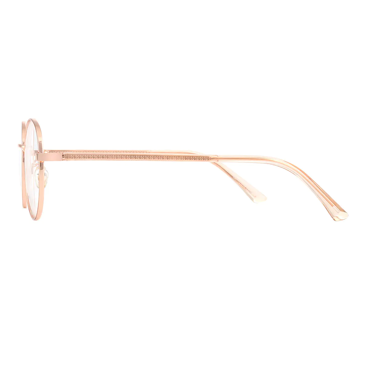 Round Rose Gold Eyeglasses