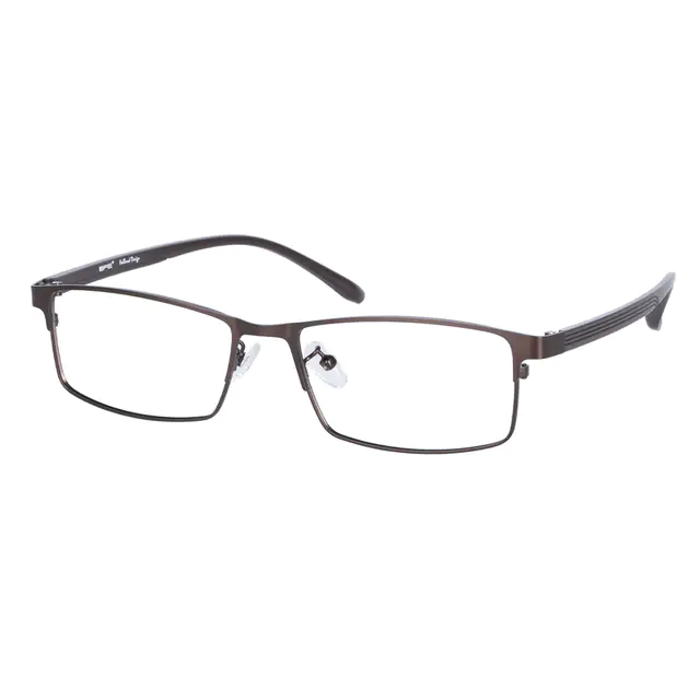 Rectangle Brown Eyeglasses