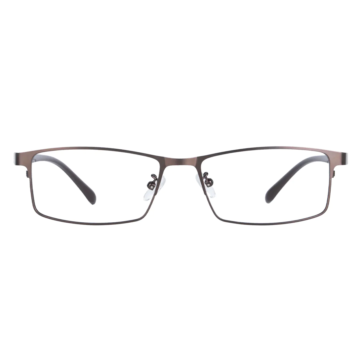 Rectangle Brown Eyeglasses