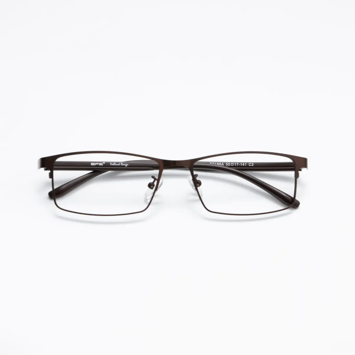 Rectangle Brown Eyeglasses