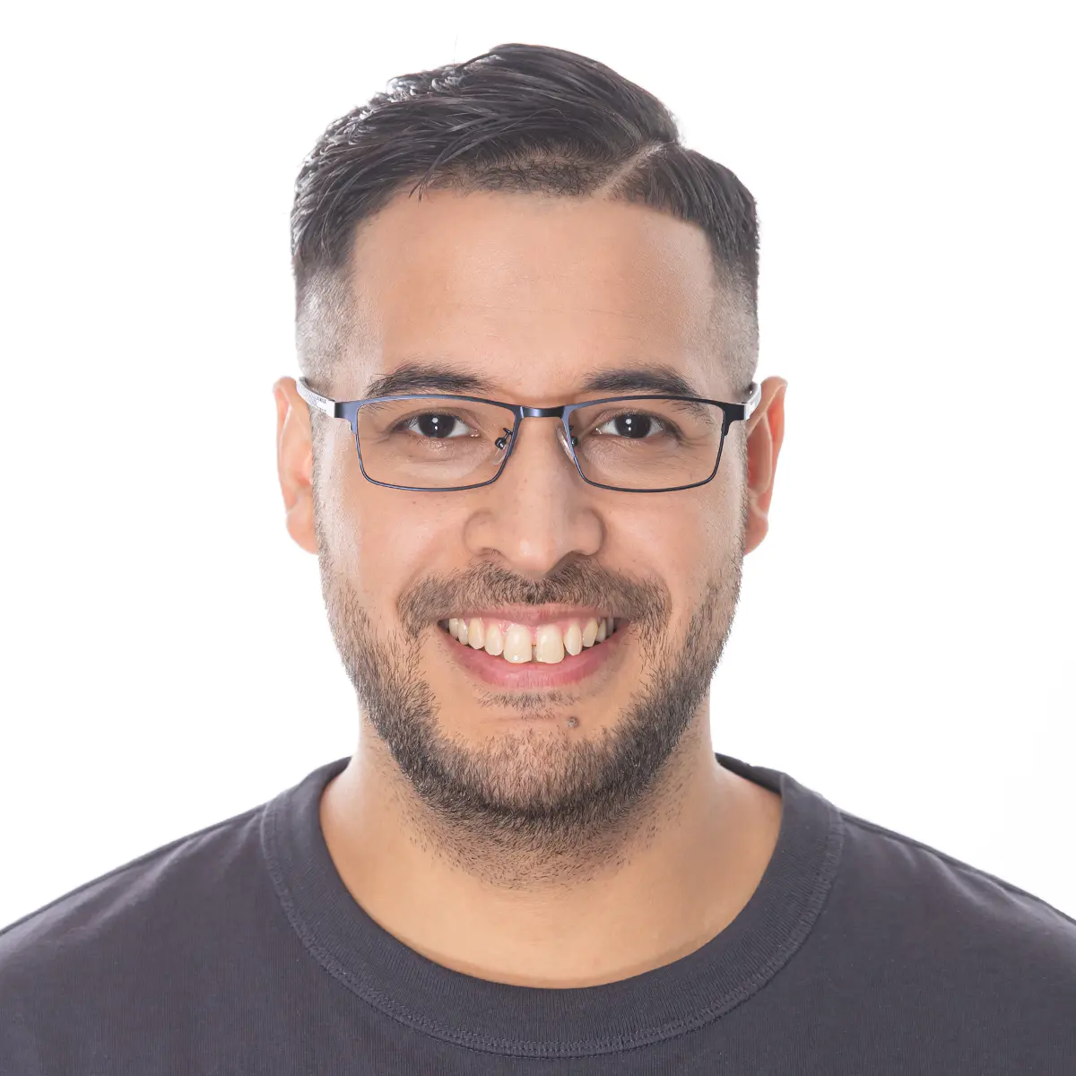 Rectangle Blue Eyeglasses