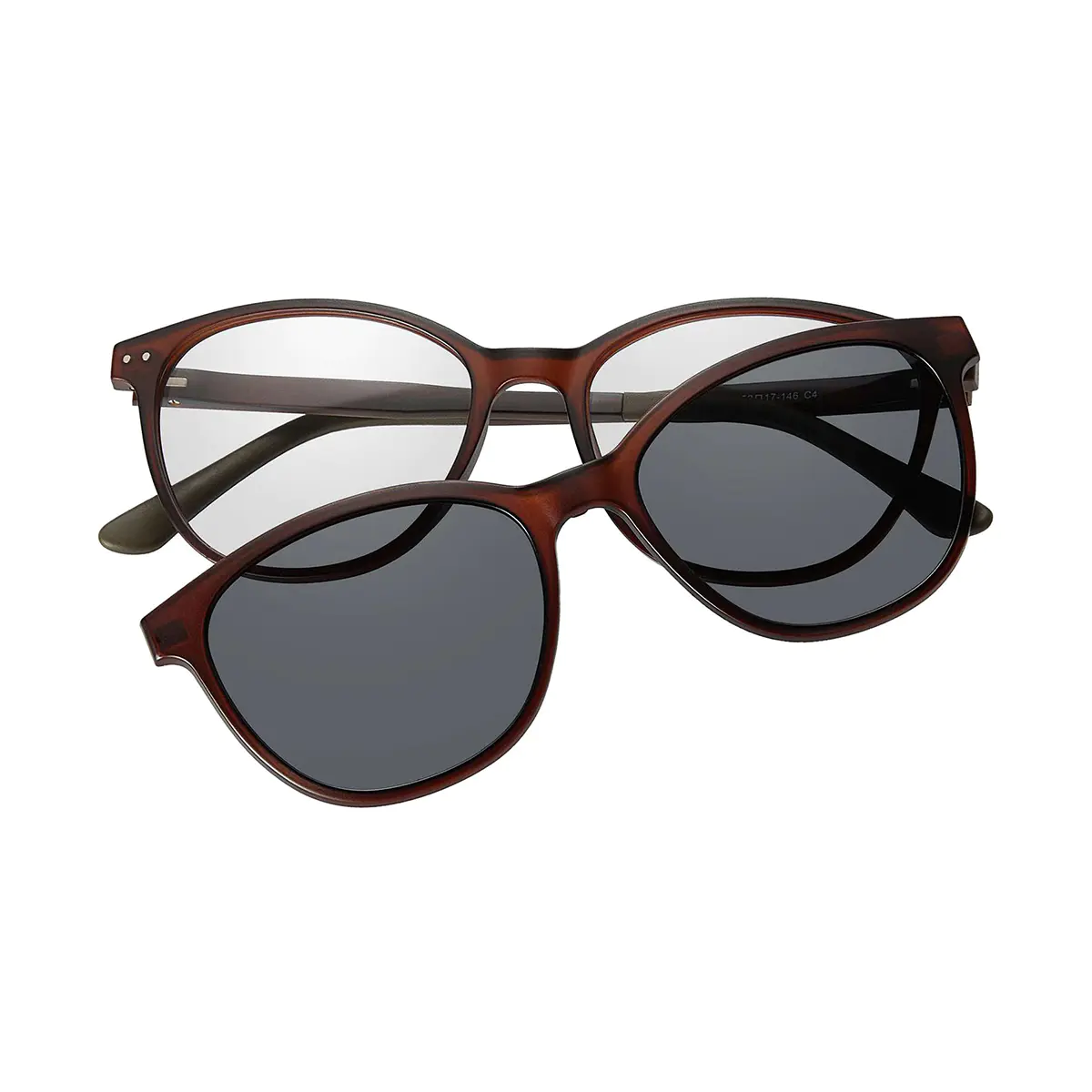 Cat-eye Brown Eyeglasses
