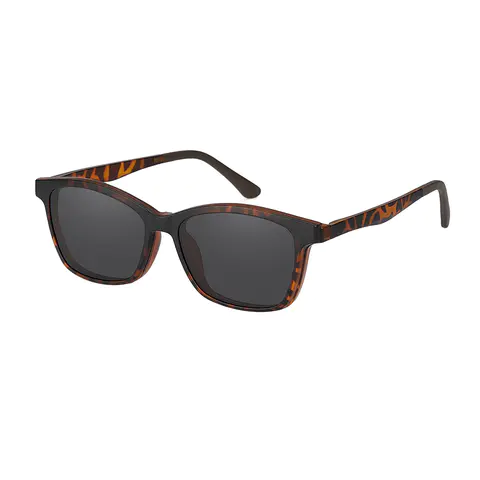 Rectangle Tortoiseshell Eyeglasses