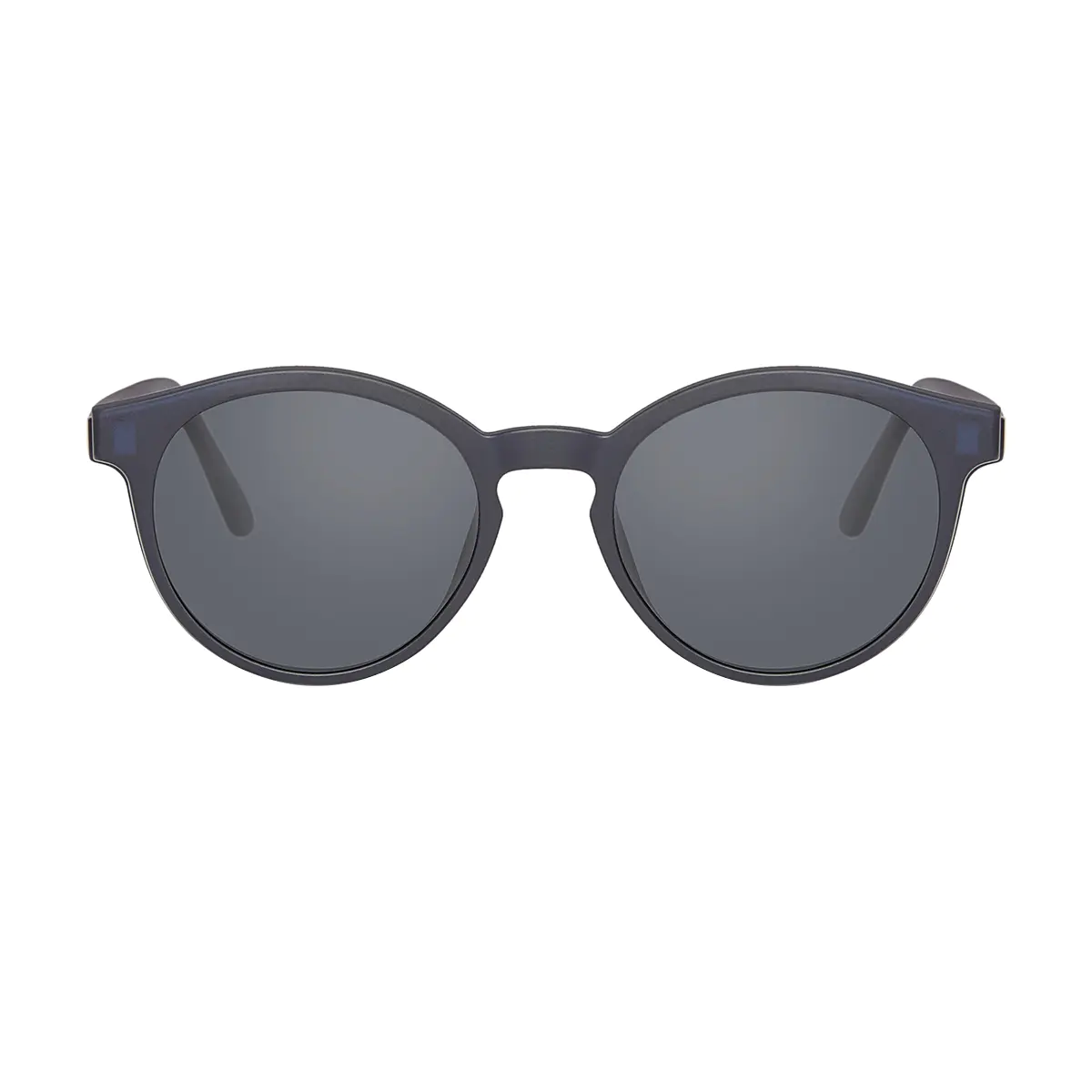 Round Blue Eyeglasses