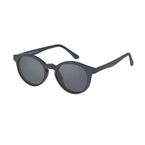 Round Blue Eyeglasses