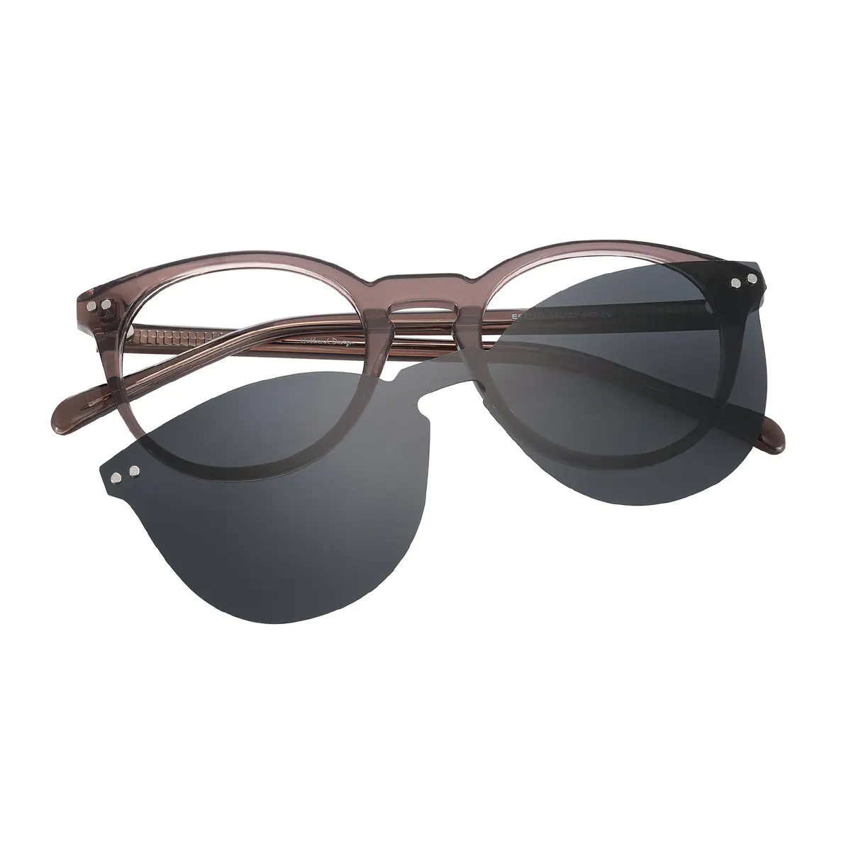 Round Brown Eyeglasses
