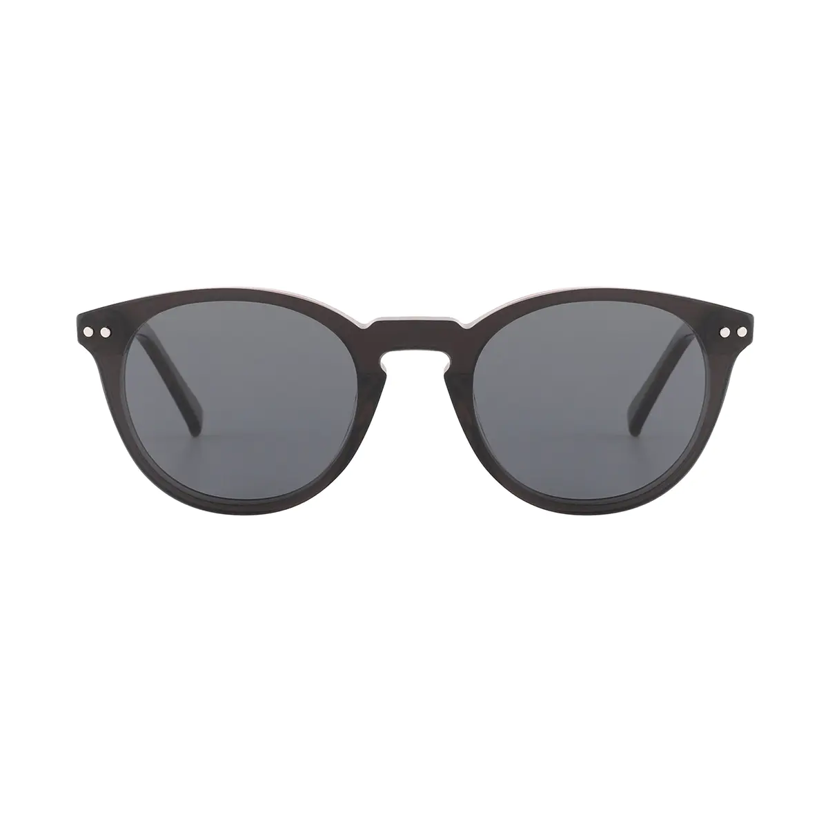 Round Brown Eyeglasses