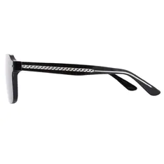 Square Black Clip-On Sunglasses