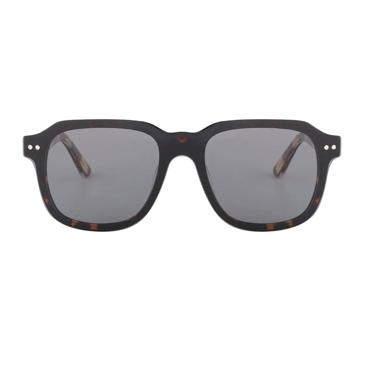 Square Dark Tortoiseshell Eyeglasses