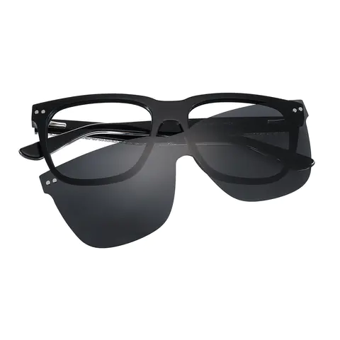 Square Black Eyeglasses