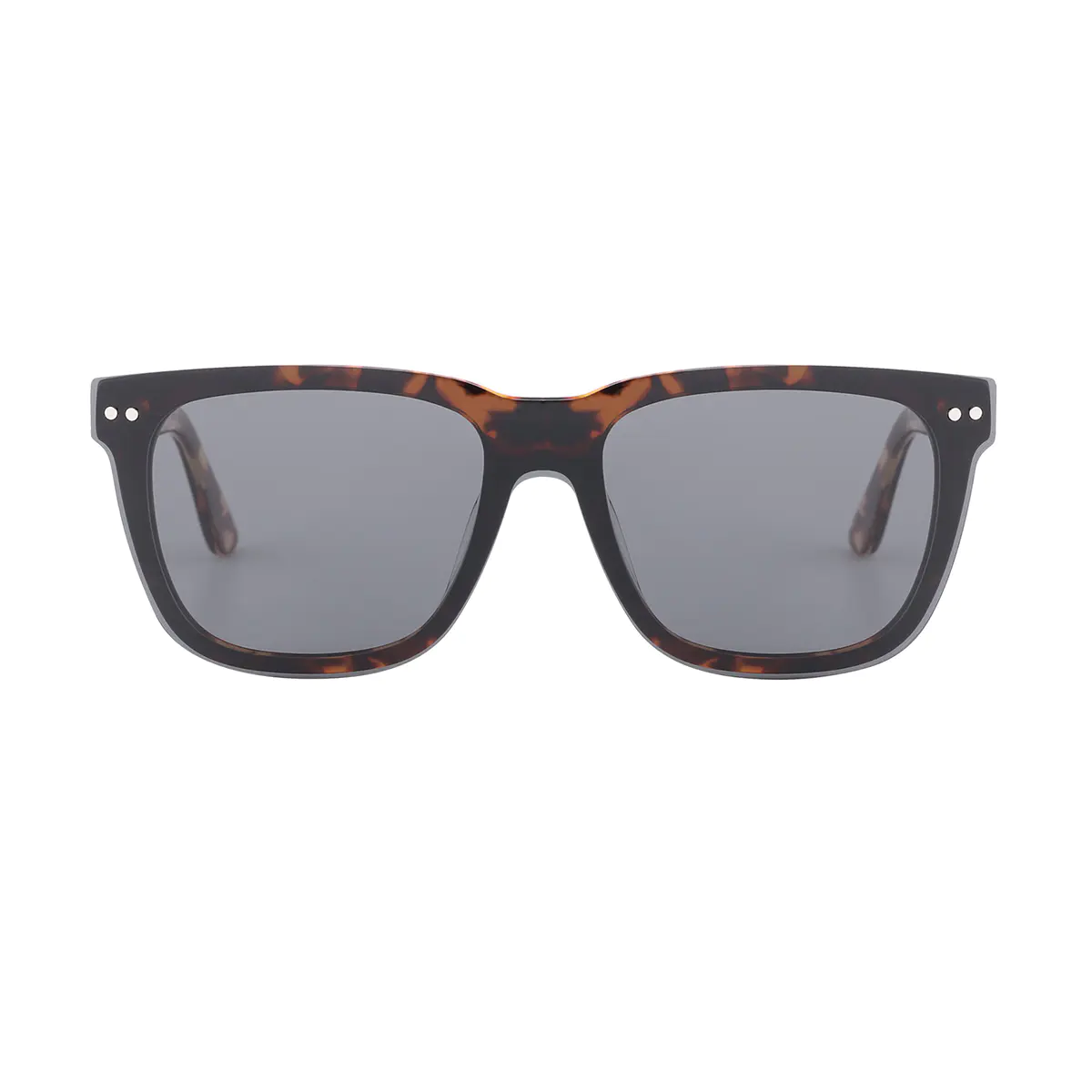 Square Dark Tortoiseshell Eyeglasses
