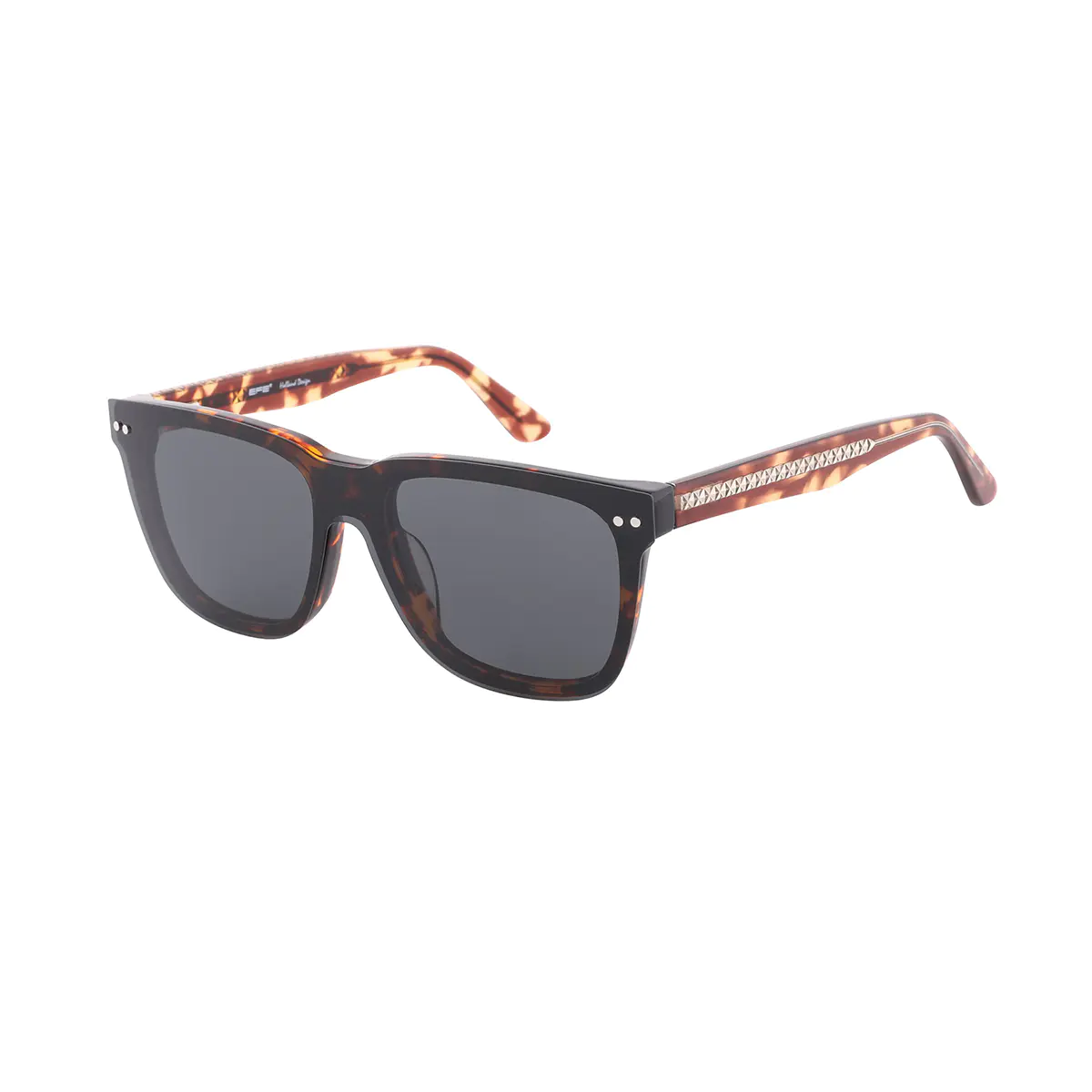 Square Dark Tortoiseshell Eyeglasses
