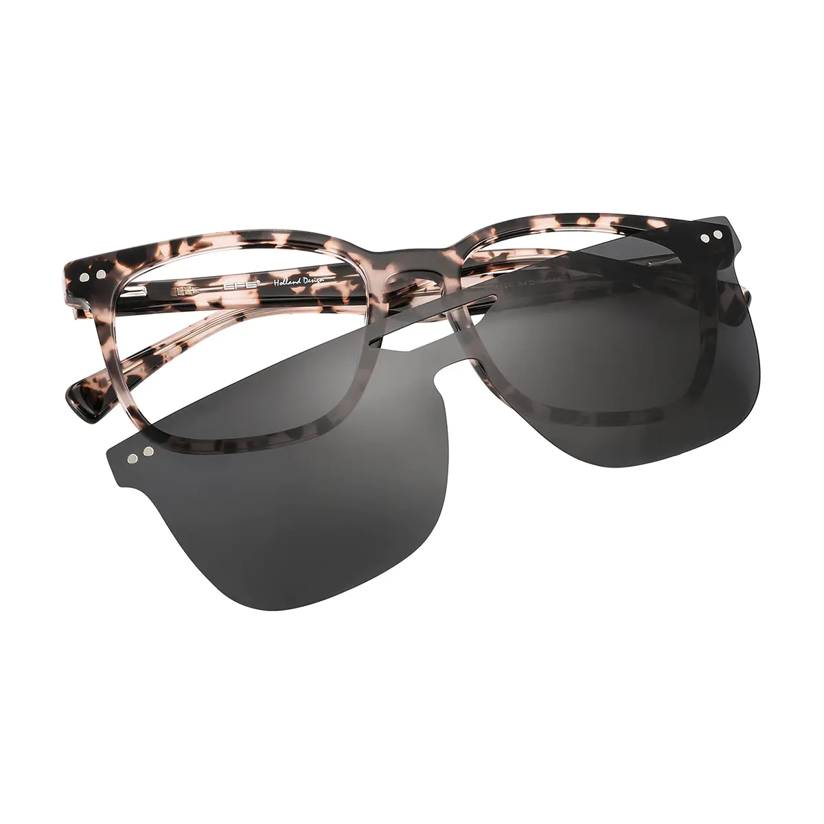 Square Pink Tortoiseshell Eyeglasses
