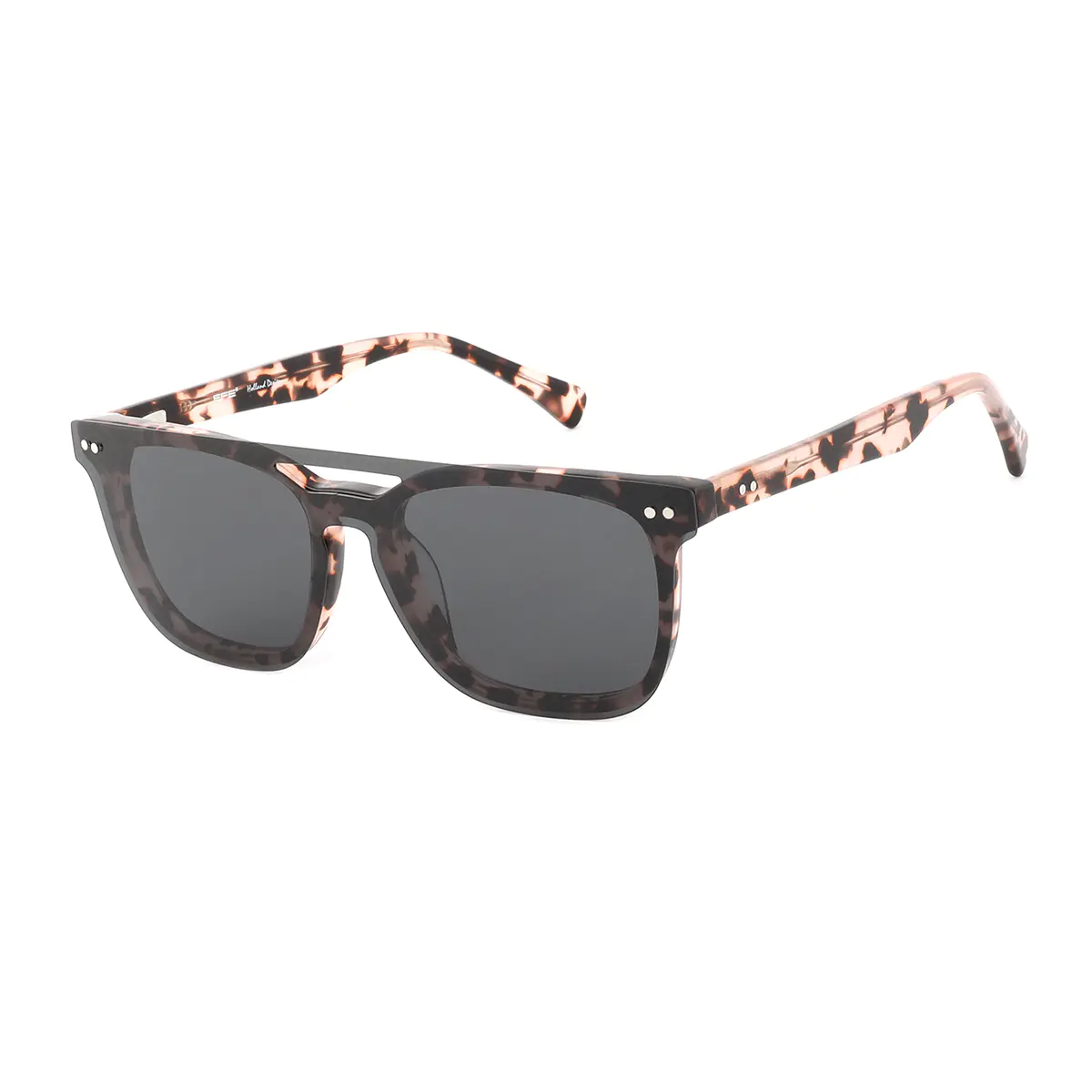 Square Pink Tortoiseshell Eyeglasses