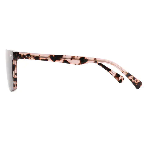 Square Pink Tortoiseshell Eyeglasses