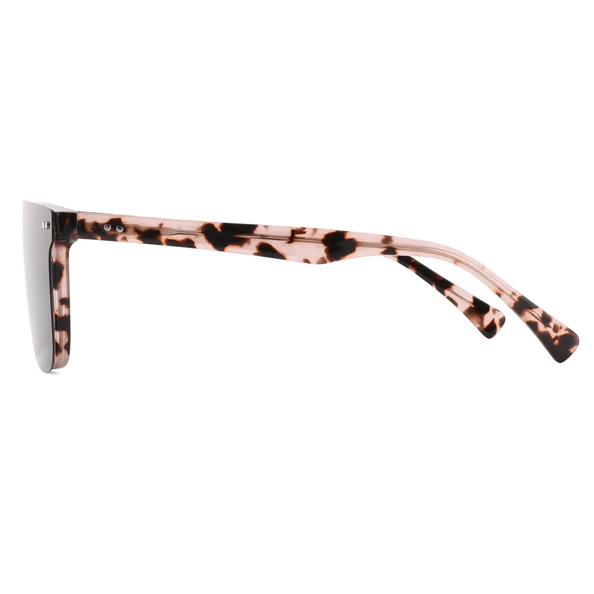 Square Pink Tortoiseshell Eyeglasses