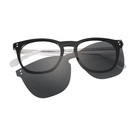 Square Black Eyeglasses