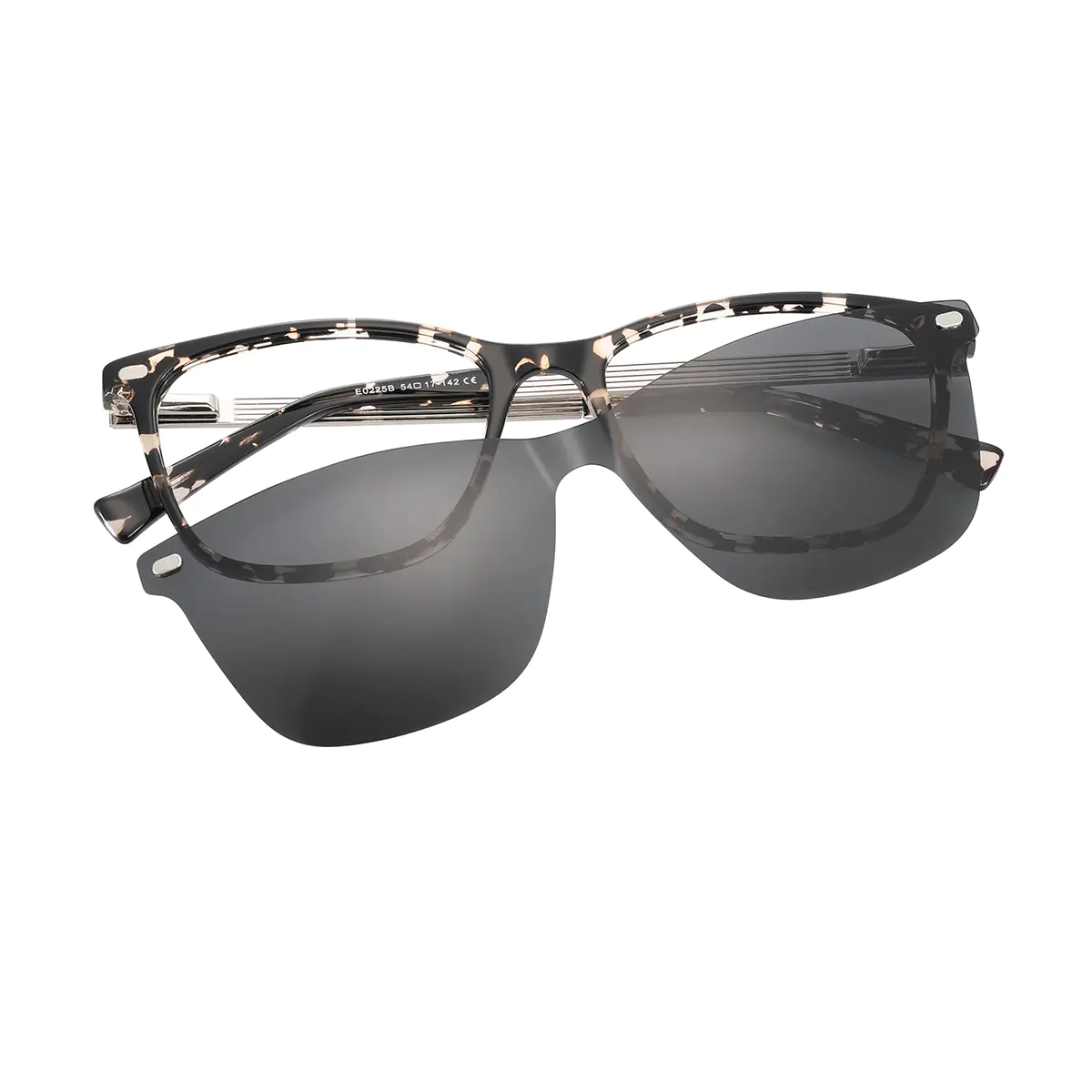 Square Ivory Tortoiseshell Eyeglasses