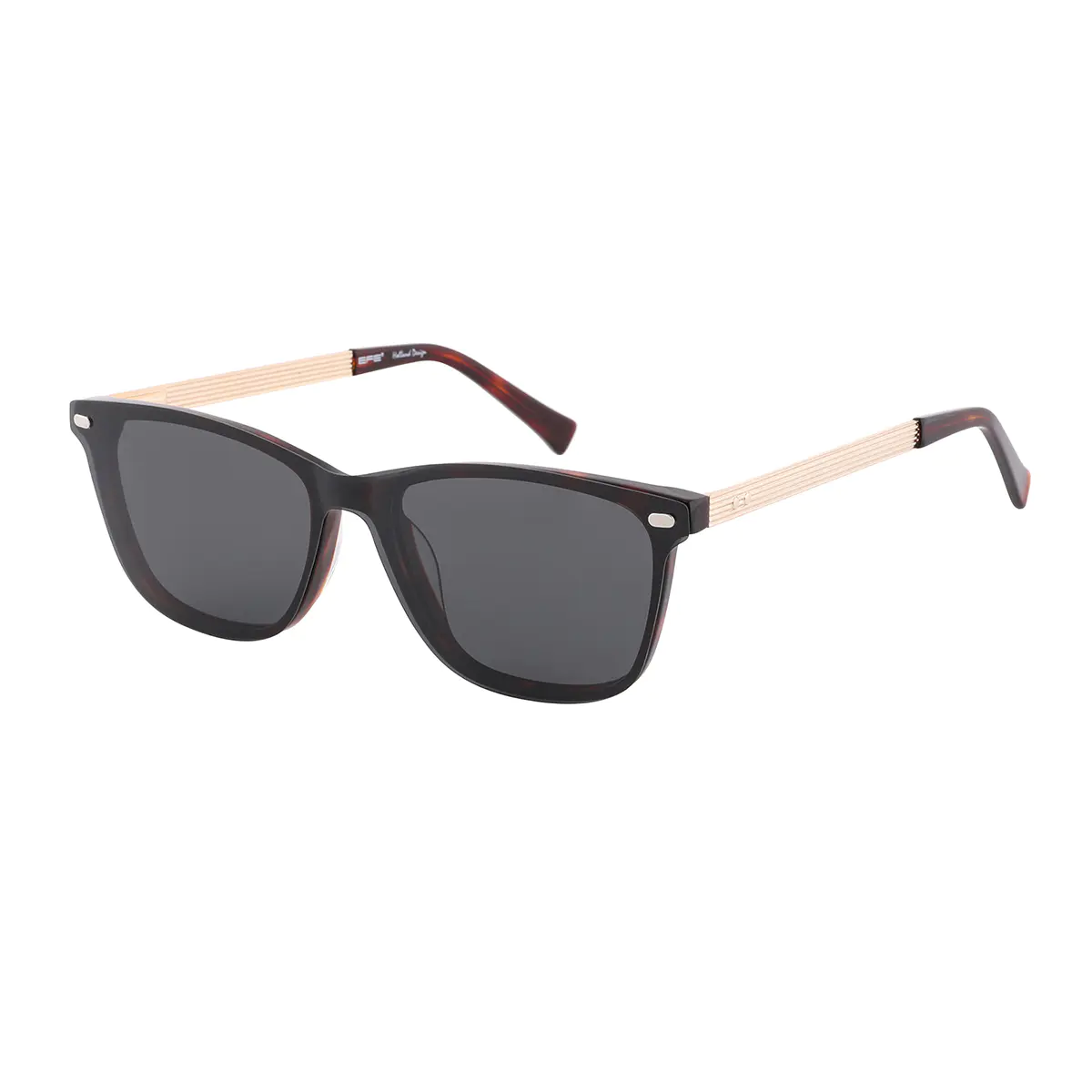 Square Dark Tortoiseshell Eyeglasses